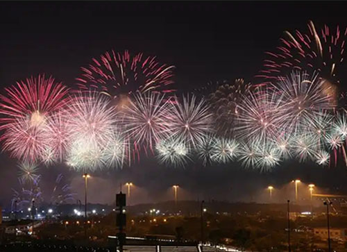 崇阳县焰火晚会